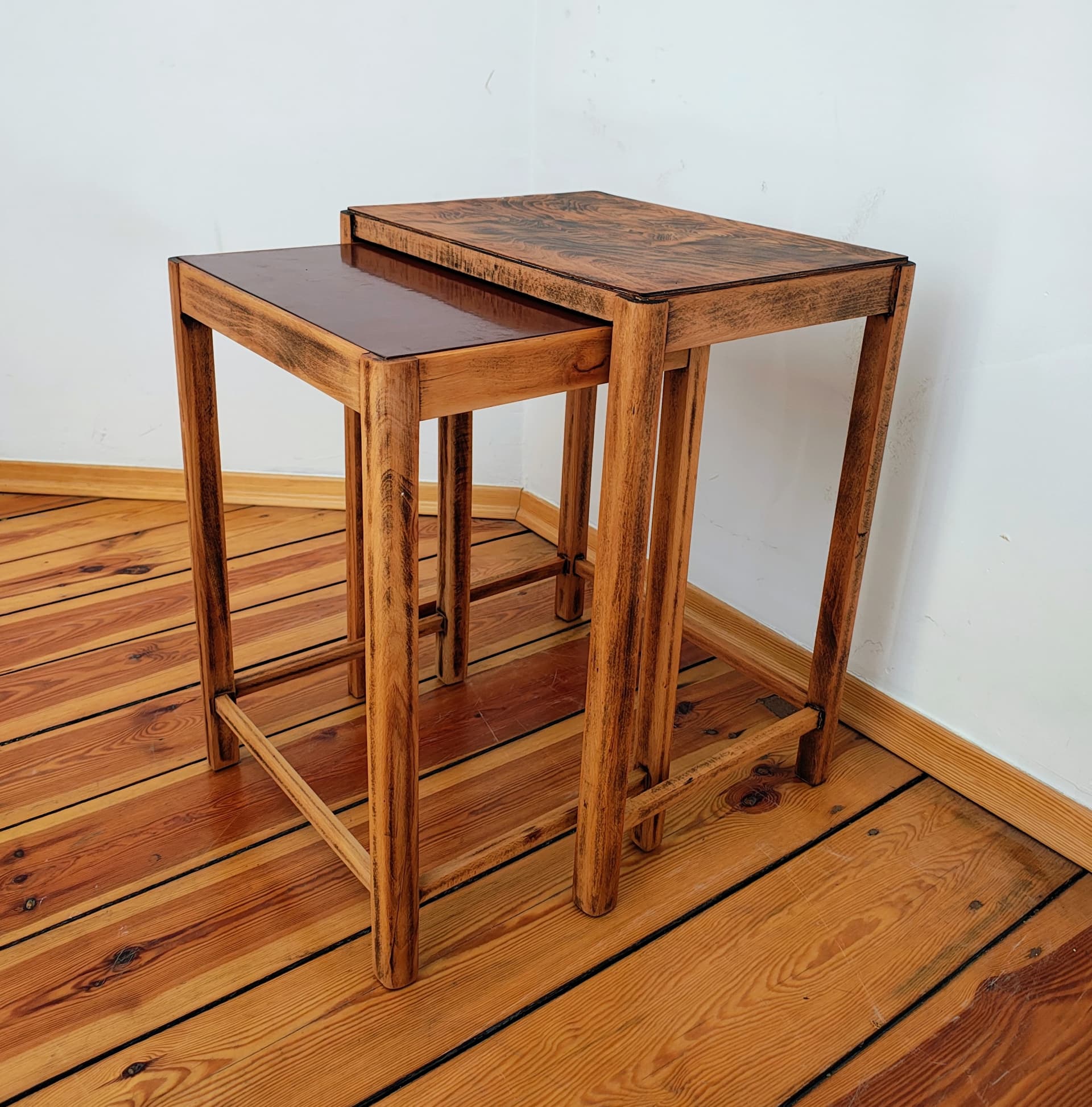 Kwietnik, brązowy, drewno, Thonet, Czechosłowacja, lata 60. - 355630