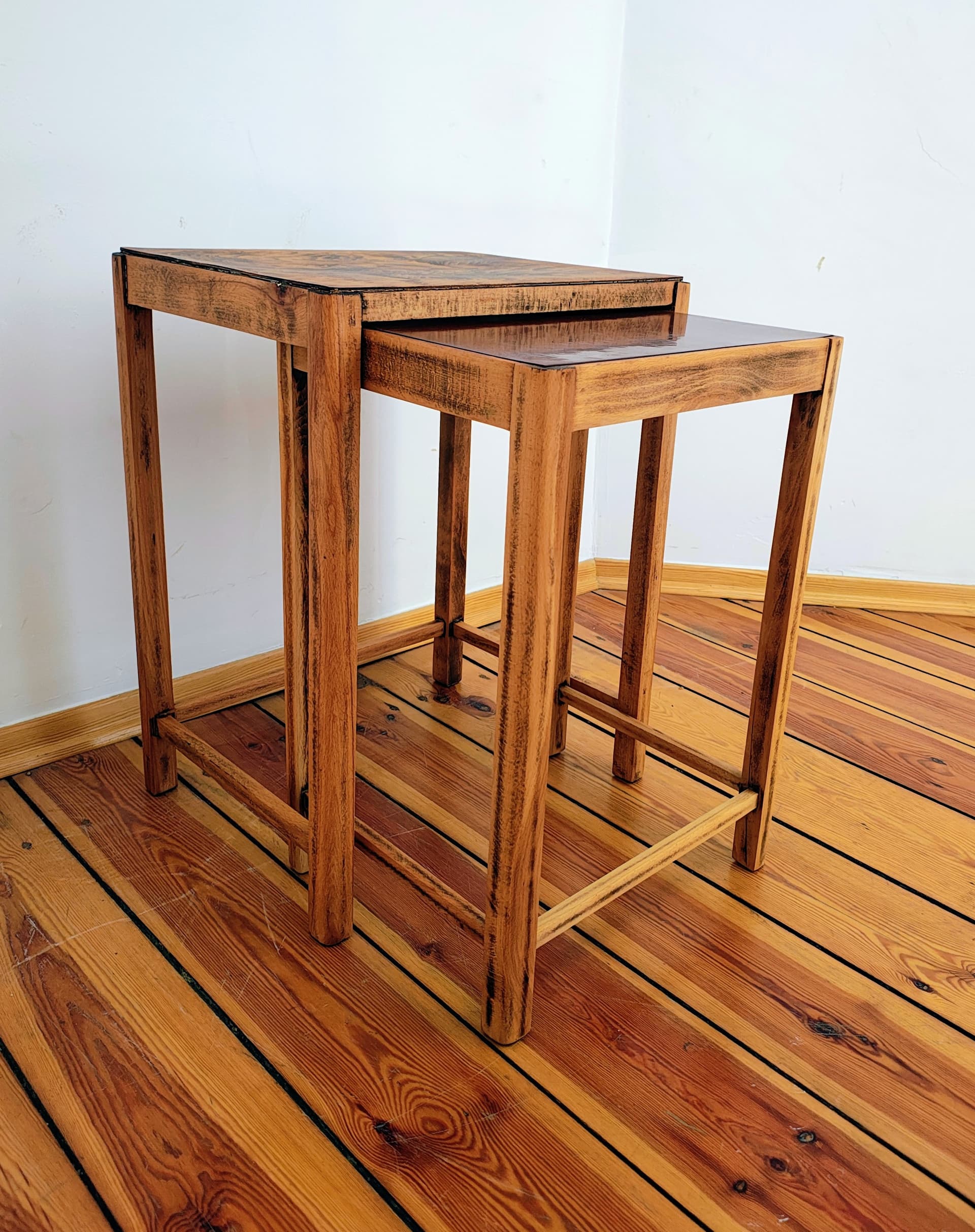 Kwietnik, brązowy, drewno, Thonet, Czechosłowacja, lata 60. - 355631