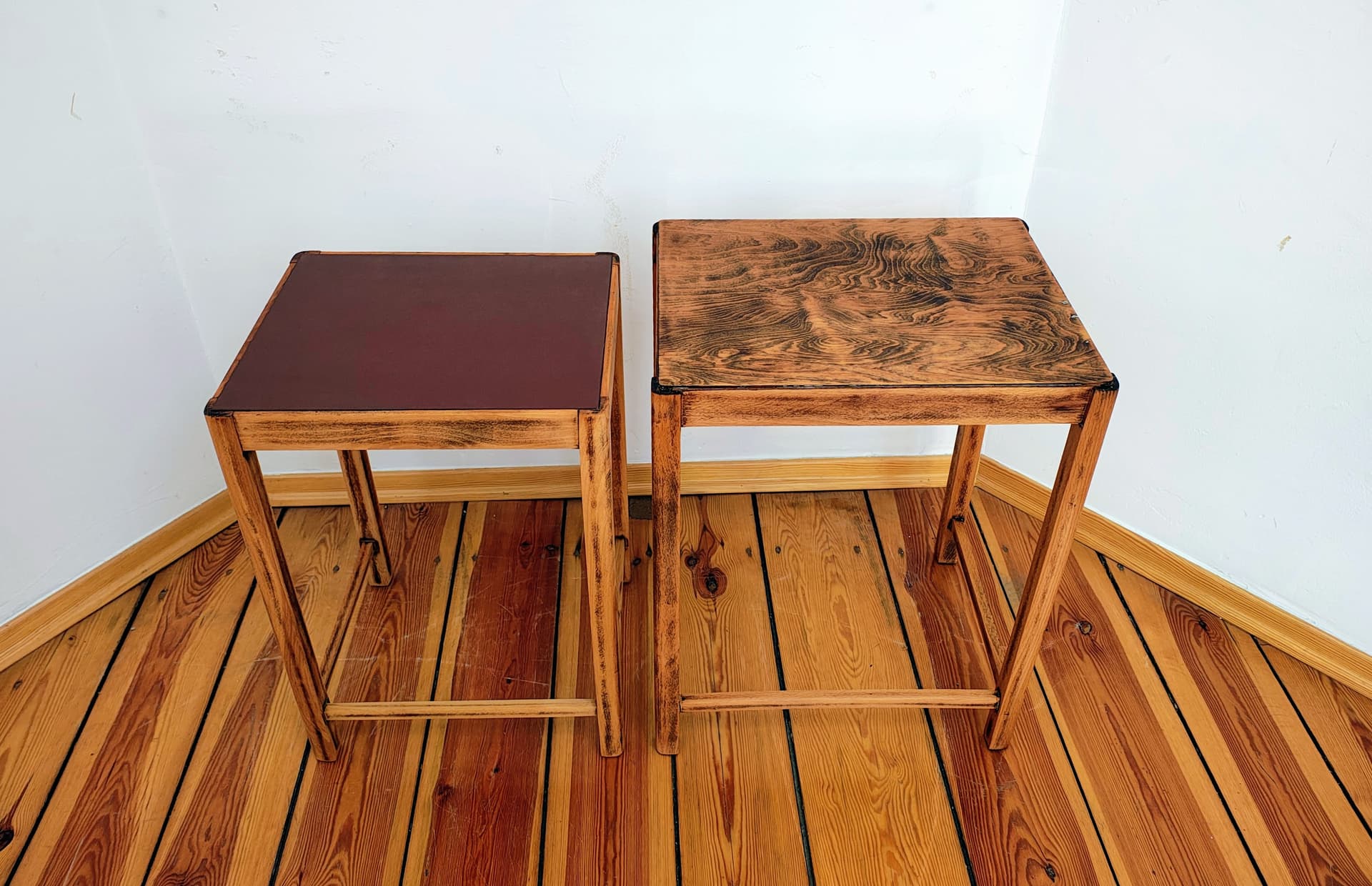 Kwietnik, brązowy, drewno, Thonet, Czechosłowacja, lata 60. - 355628