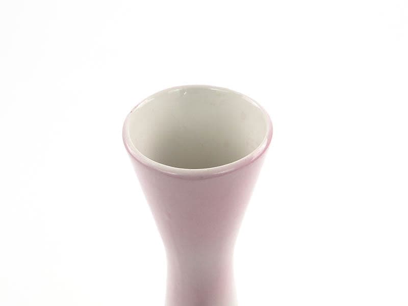 Wazon Lidia, porcelana pastelowy róż biały niebieski, proj. W. Potacki, Ćmielów, Polska, lata 60. - 355648