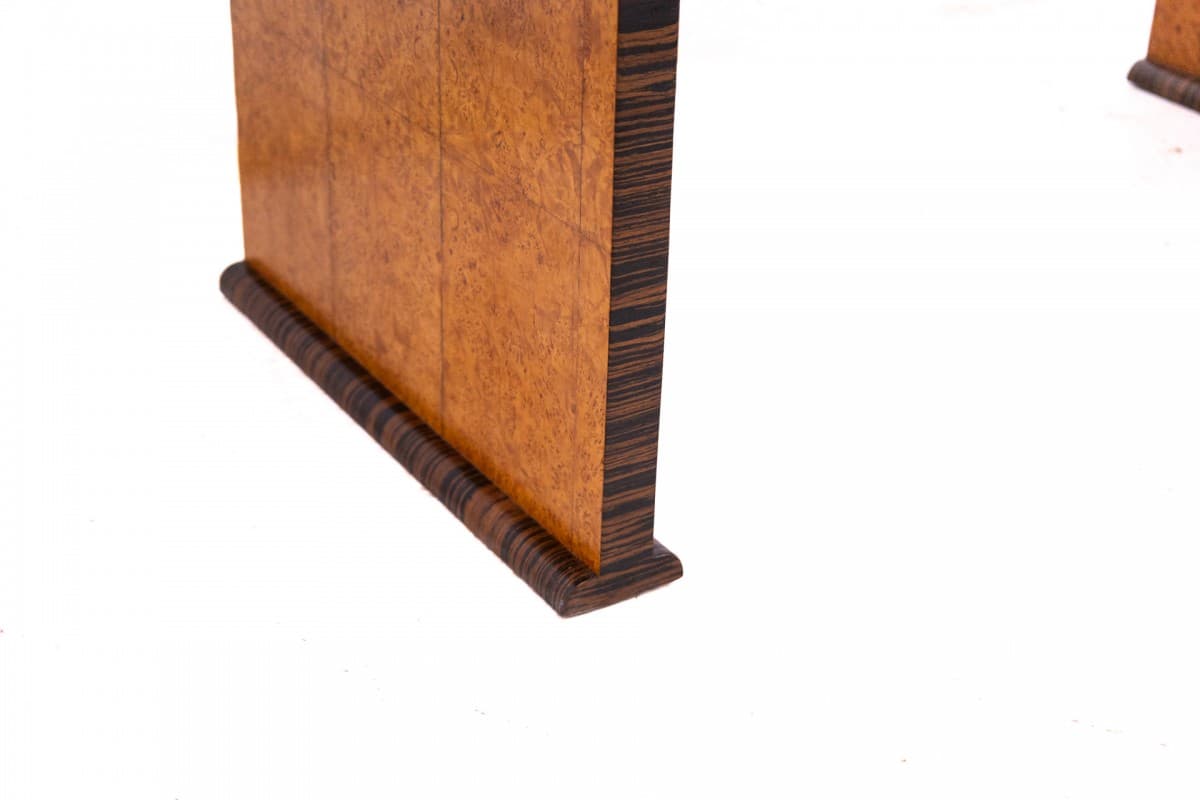 Desk Art Deco, brown walnut, Poland, 1960s - 355853