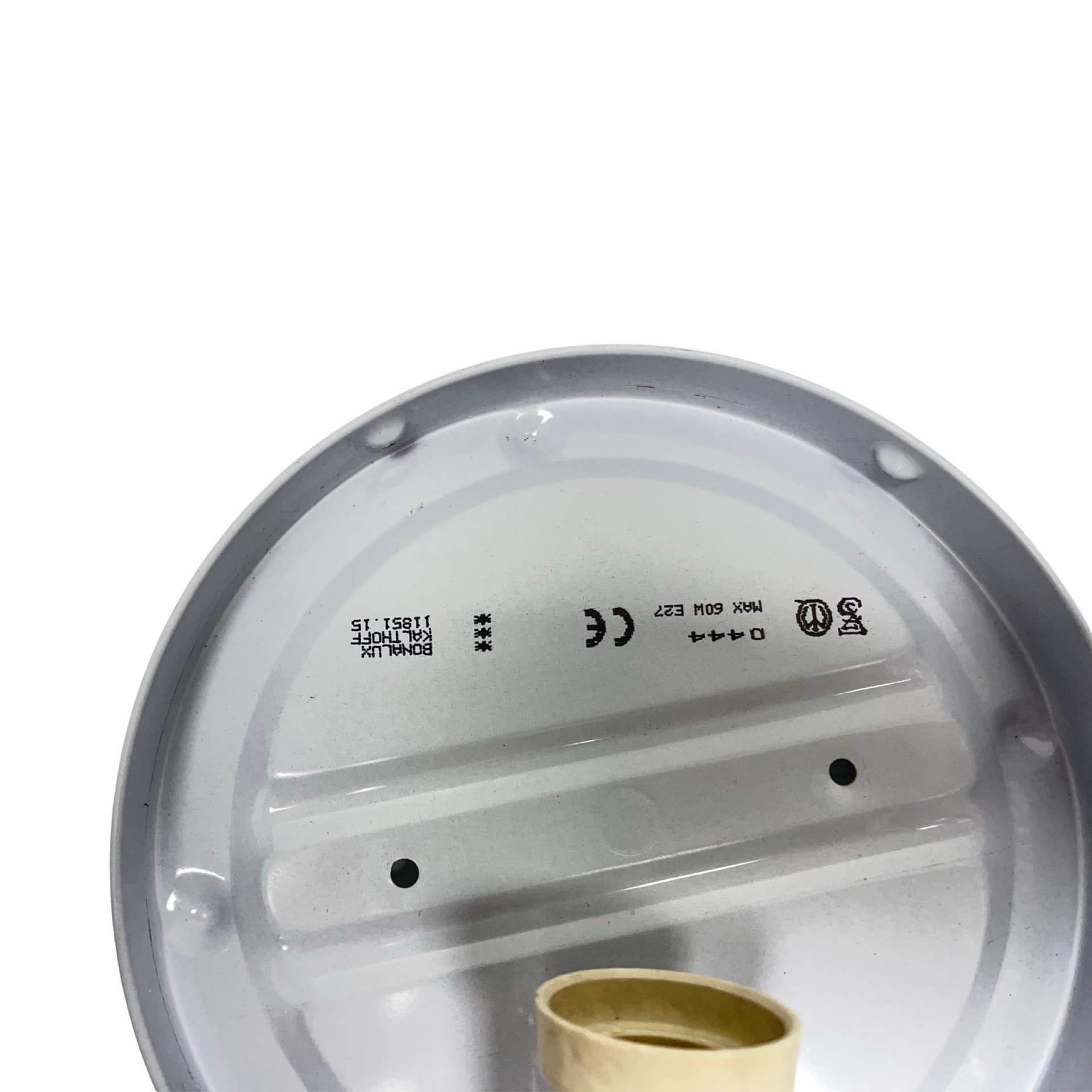 Plafon Bonalux, szkło transparentne zielone, metal srebrny, Niemcy, lata 80. - 356113