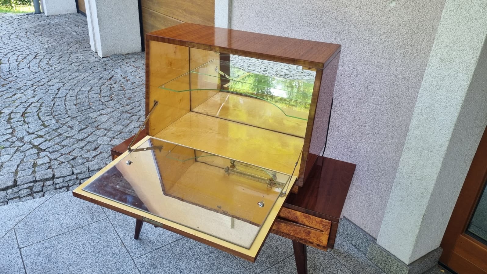 Barek, czeczot brązowy, drewno, Polska, lata 60. - 356244