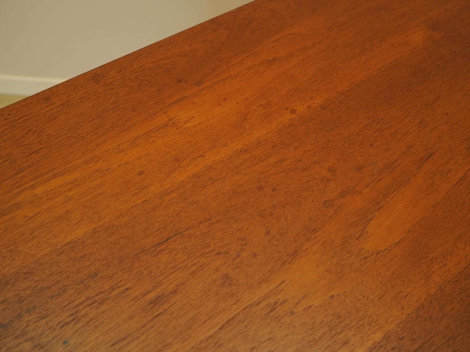 Desk, brown teak, Denmark, 1970s. - 356296