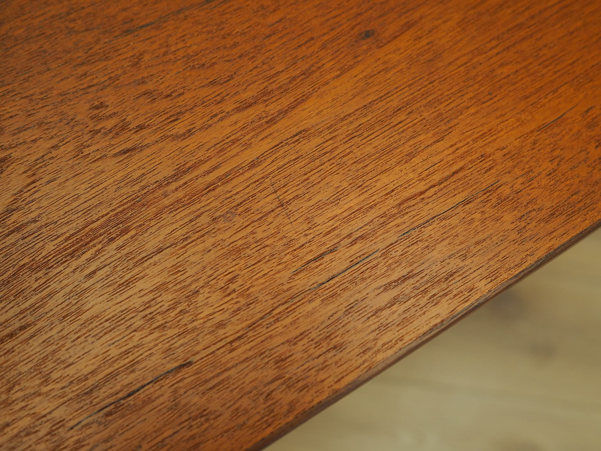 Desk, brown teak, Denmark, 1970s. - 356295