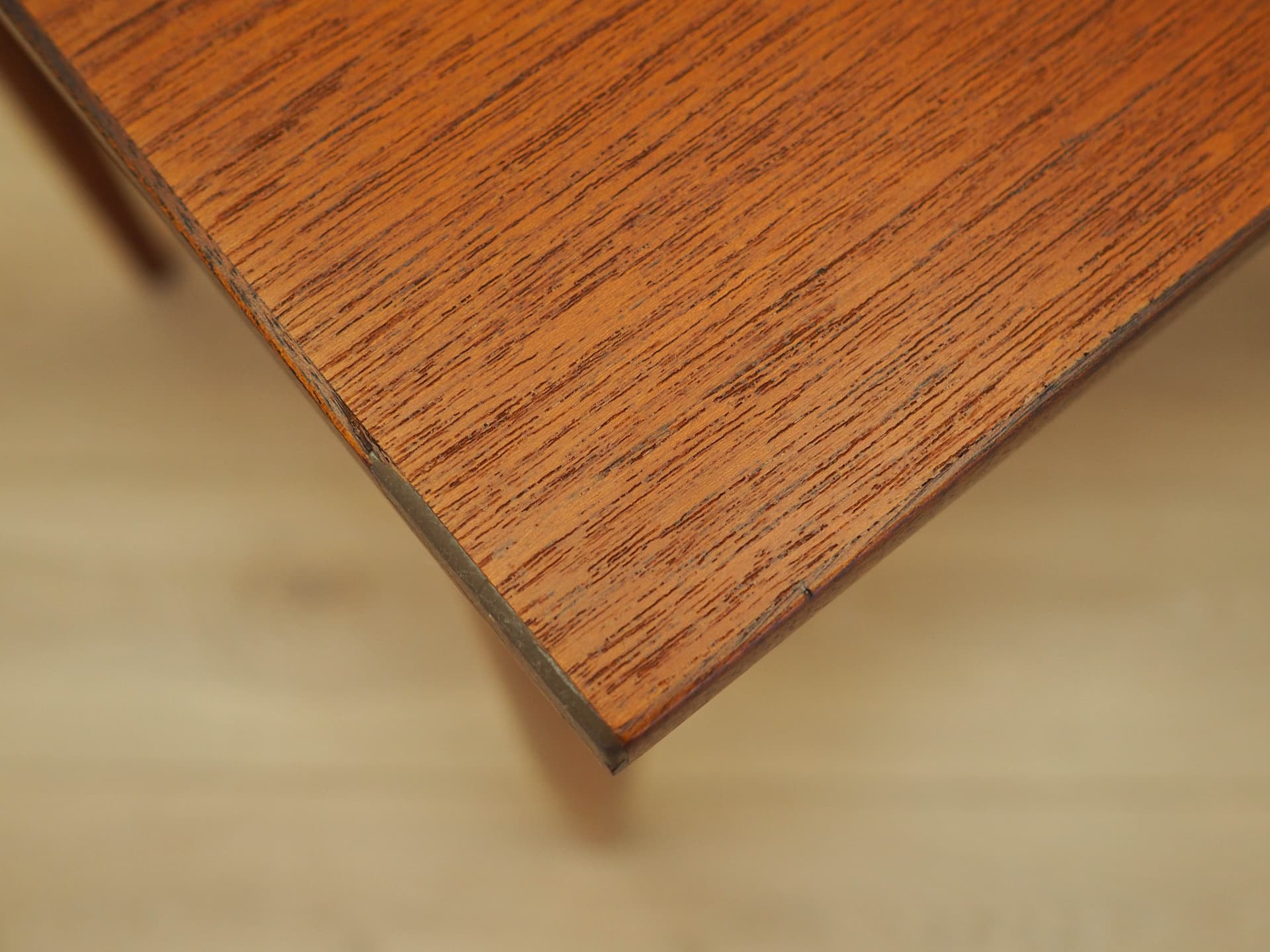 Desk, brown teak, Denmark, 1970s. - 356294