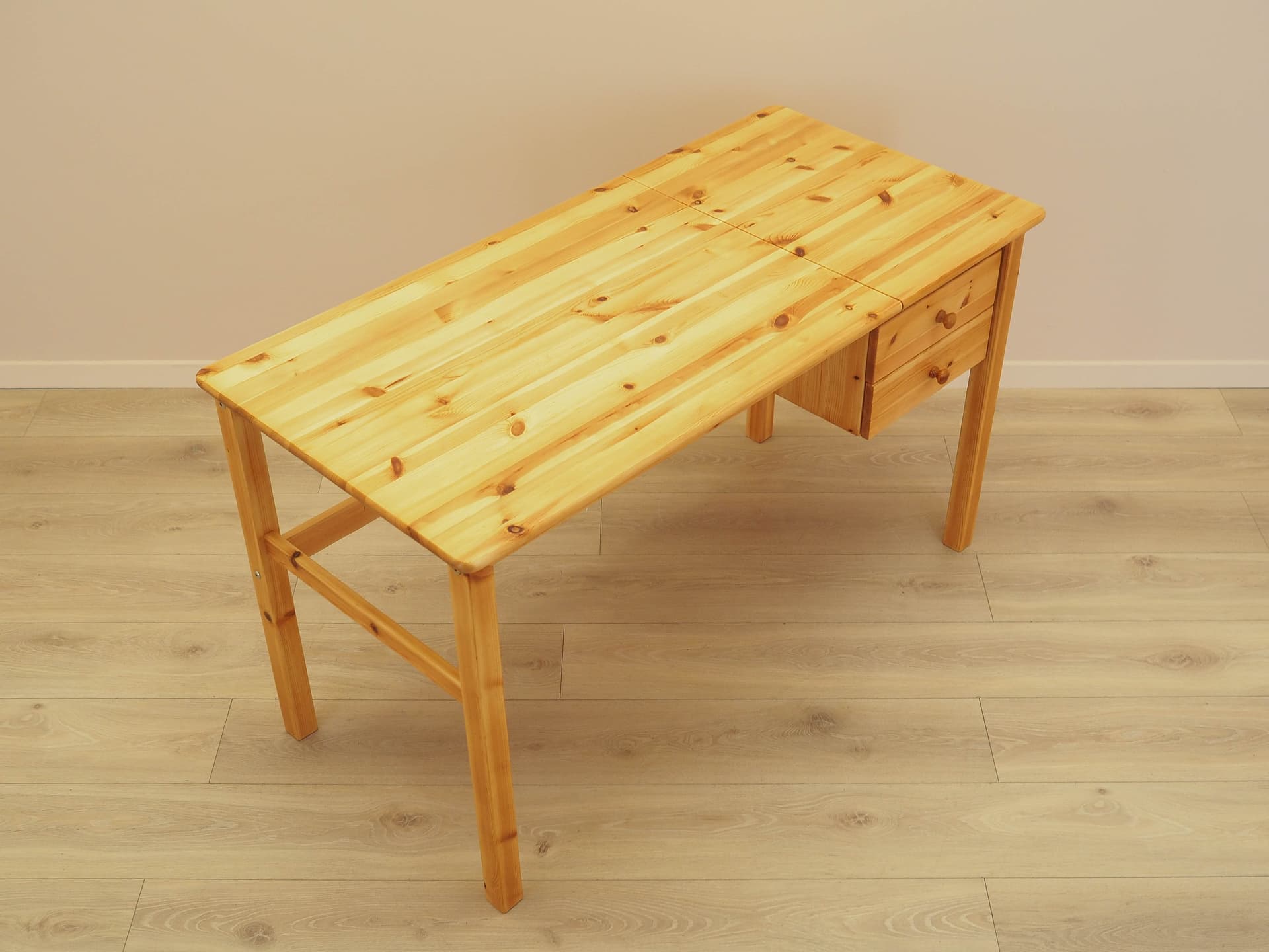 Desk, brown pine, Denmark, 1990s. - 356417