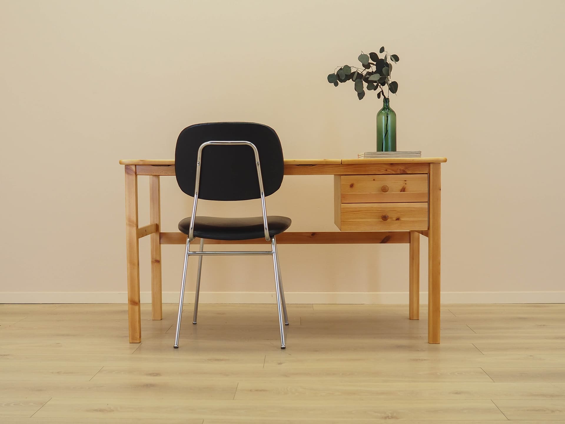 Desk, brown pine, Denmark, 1990s. - 356410
