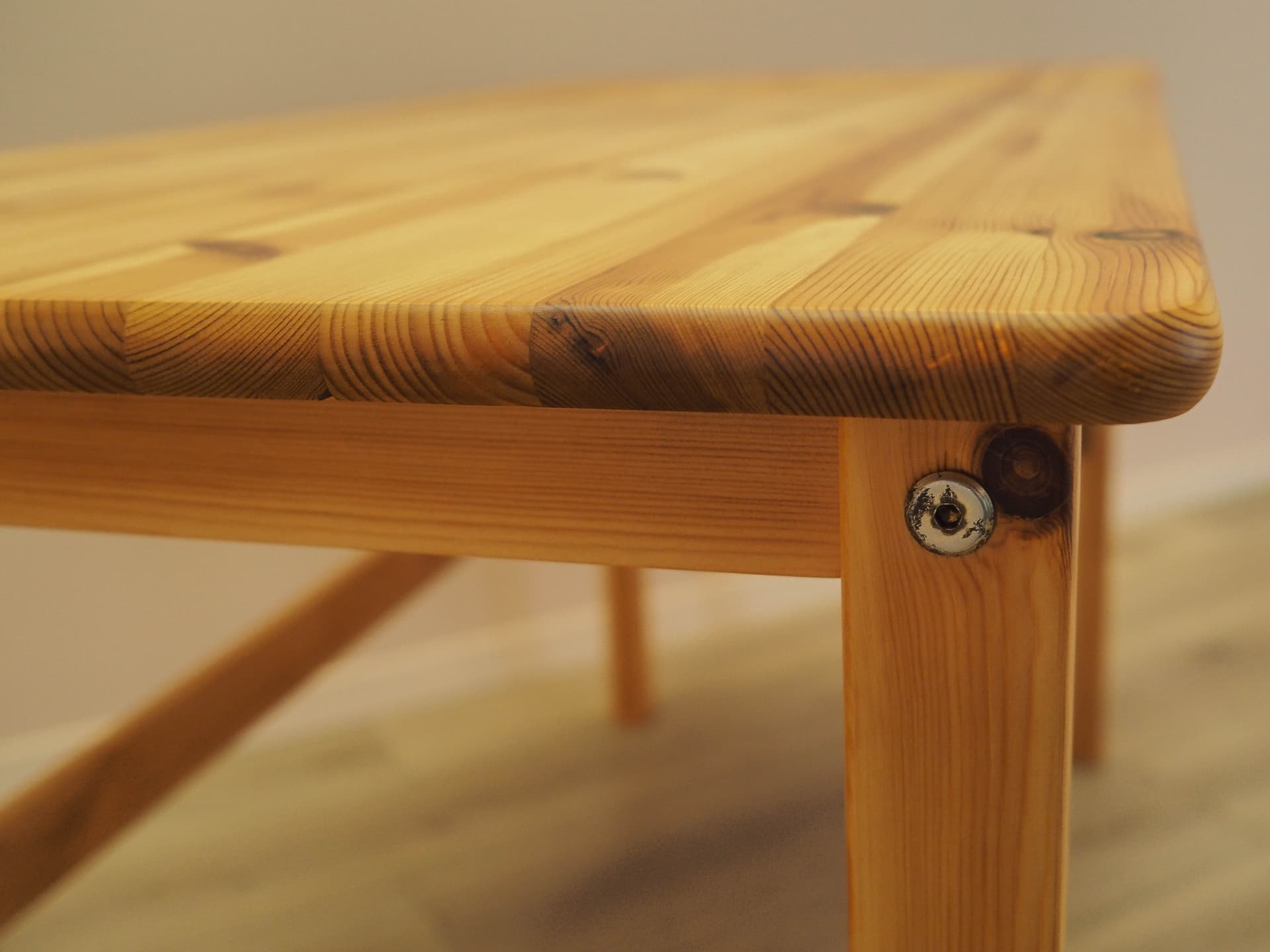 Desk, brown pine, Denmark, 1990s. - 356419