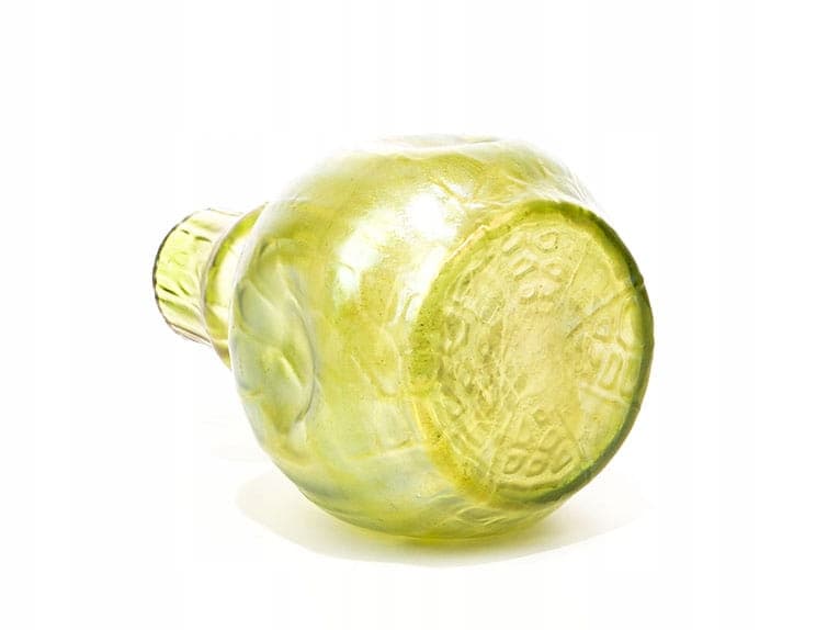 Wazon Rusticana, szkło zielono-żółte, Loetz, Czechy, XIX wiek - 356496