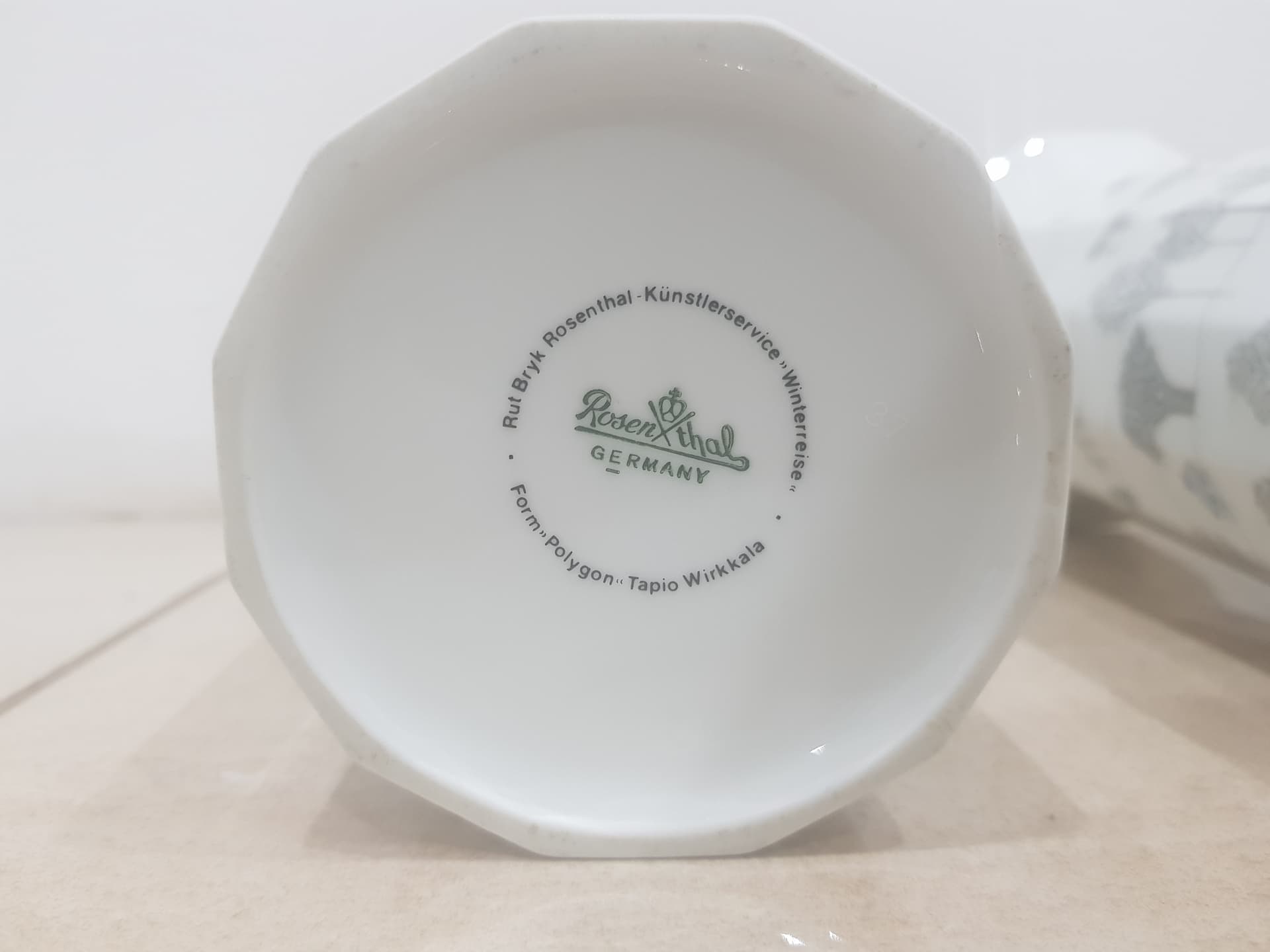 Zestaw trzech wazonów, porcelana biała, proj. T. Wirkkala, Rosenthal, Niemcy, lata 80. - 356588