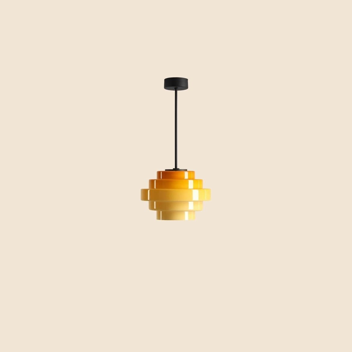 Lampa wisząca Filo żółta, ⌀22, wys. 45 cm, Artera - 356646