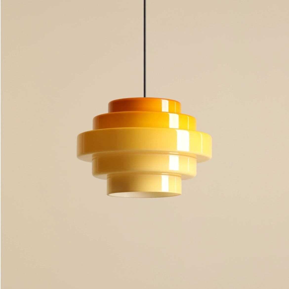 Lampa wisząca Filo żółta, ⌀22, wys. 45 cm, Artera - 356648