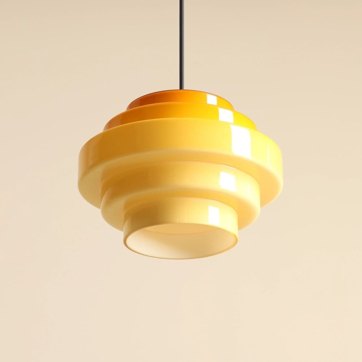 Lampa wisząca Filo żółta, ⌀22, wys. 45 cm, Artera - 356647