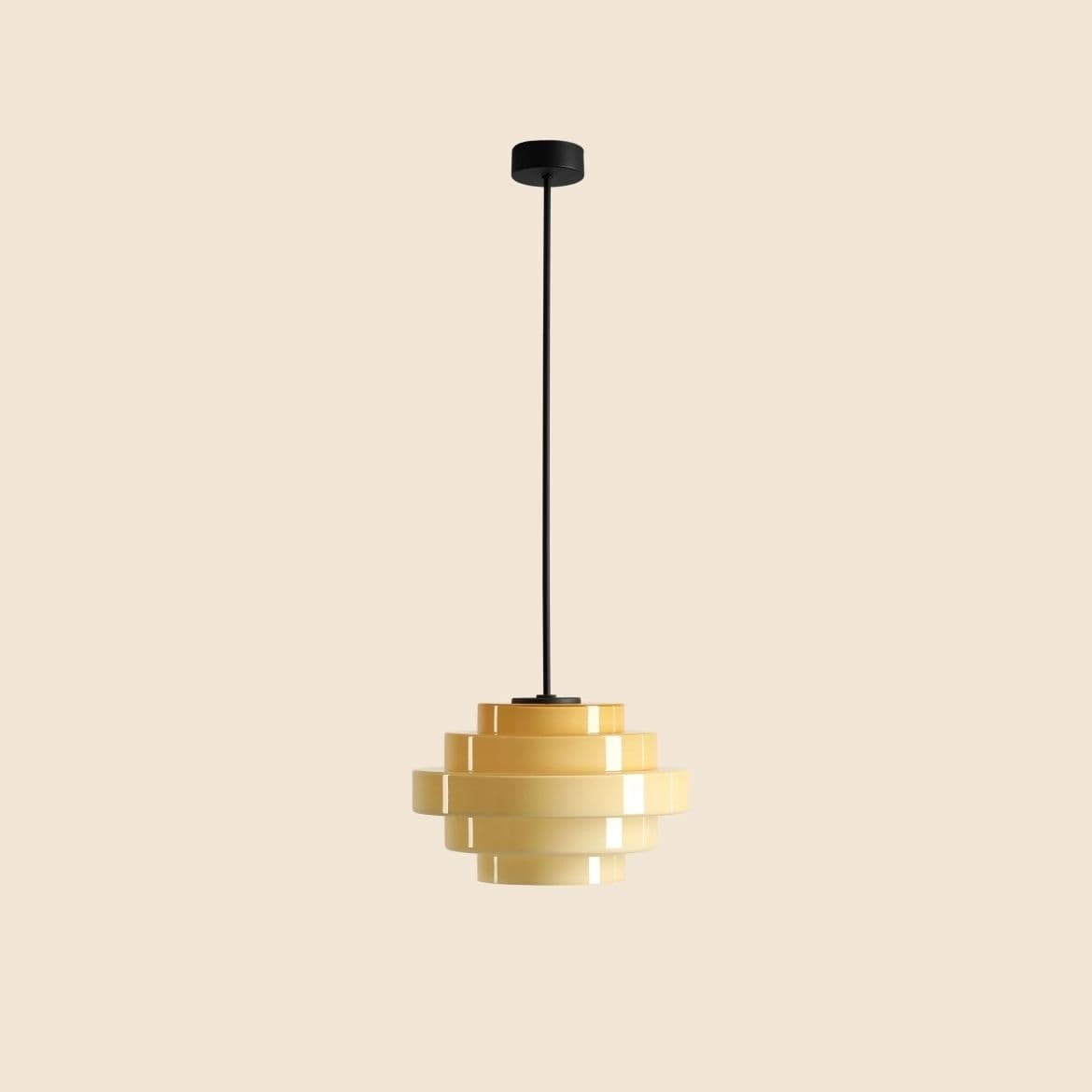 Lampa wisząca Filo beżowa, ⌀28, wys. 78 cm, Artera - 356802