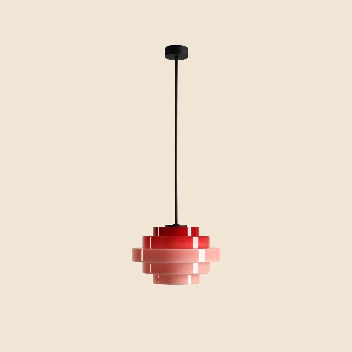 Lampa wisząca Filo różowa, ⌀28, wys. 78 cm, Artera - 356832