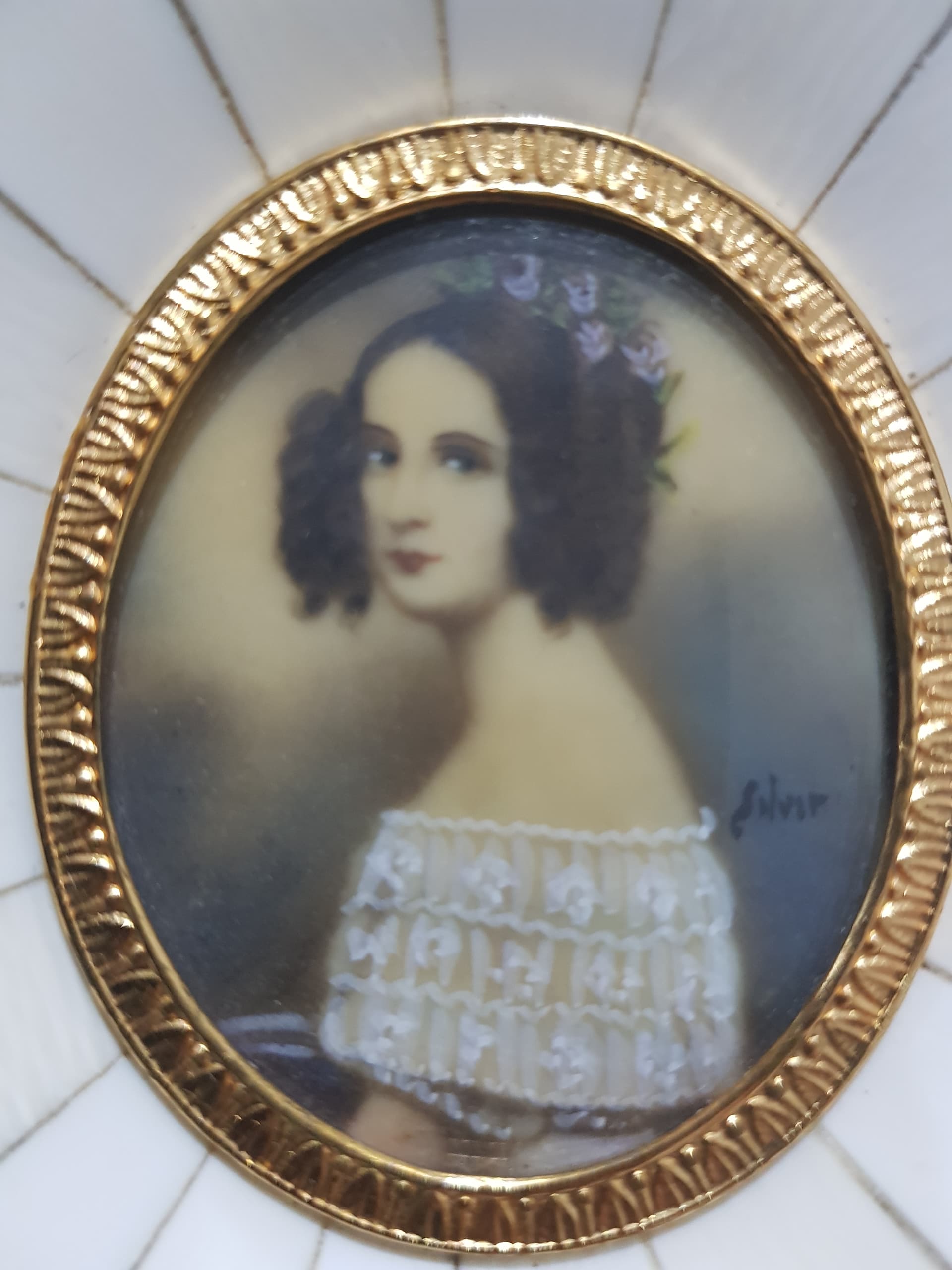Miniatura portretowa Alexandra von Bayern, kość biała, Francja, lata 20. - 356842