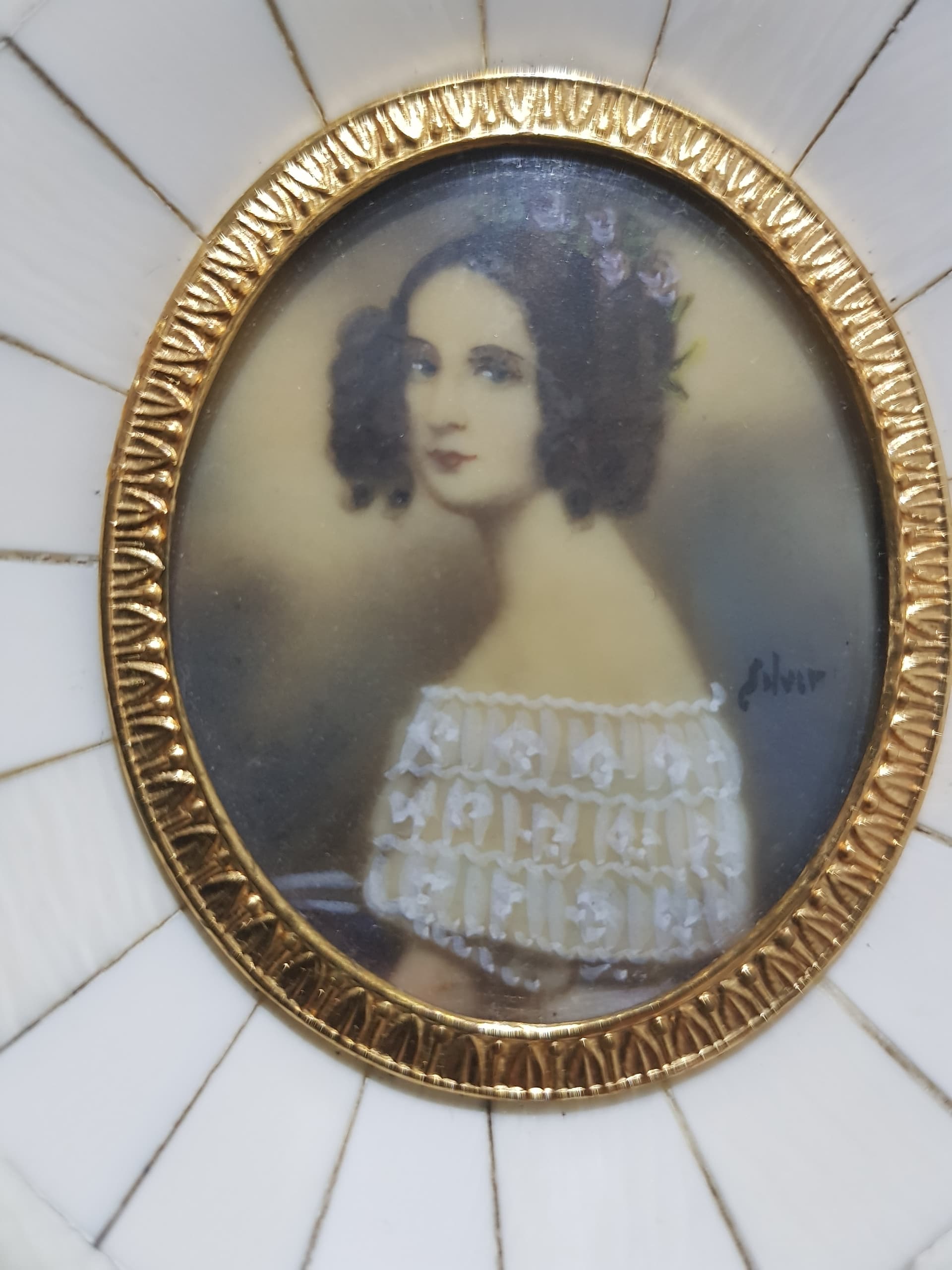 Miniatura portretowa Alexandra von Bayern, kość biała, Francja, lata 20. - 356844