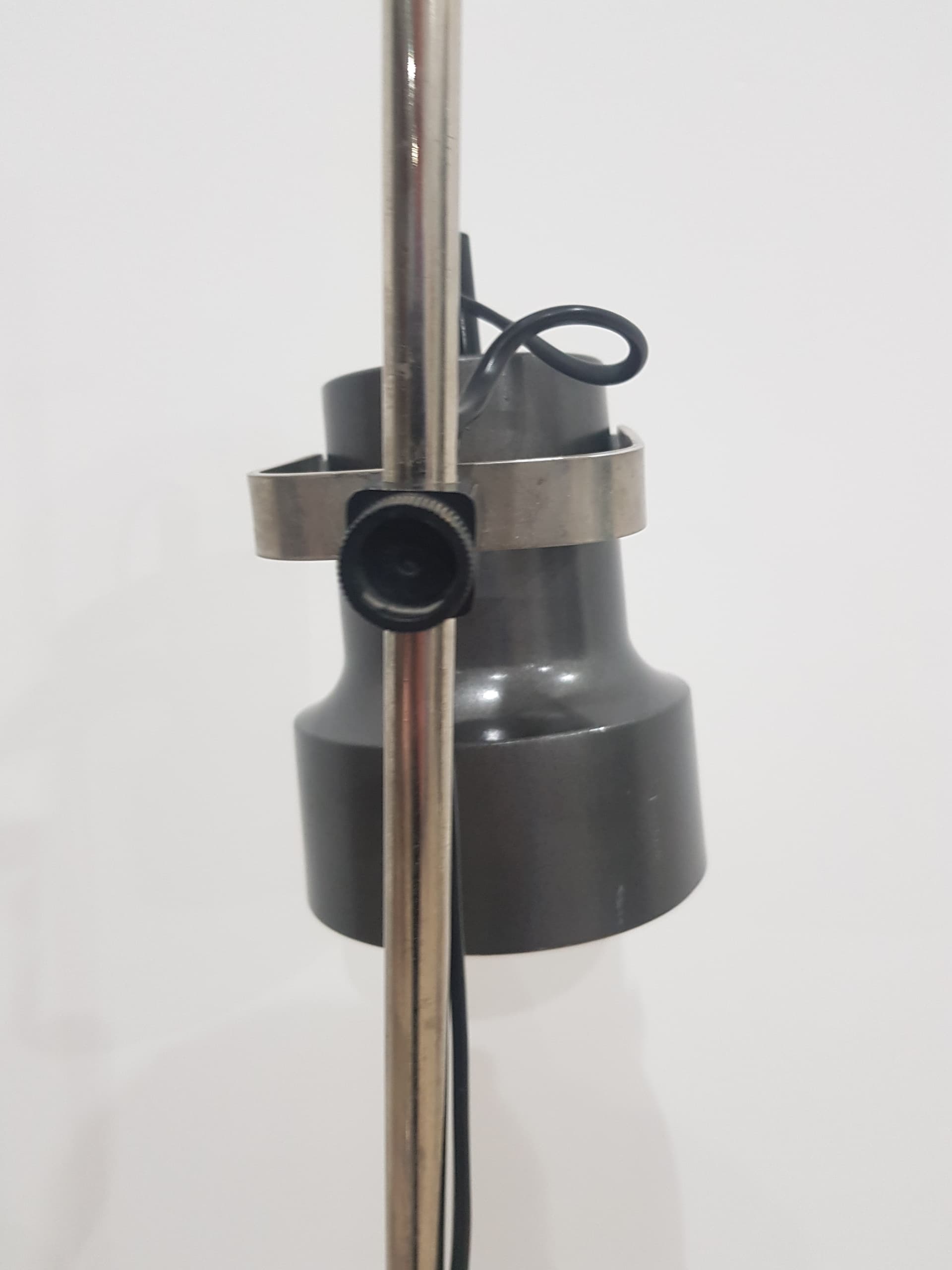 Floor lamp, graphite grey, metal, Germany, 1970s. - 356875