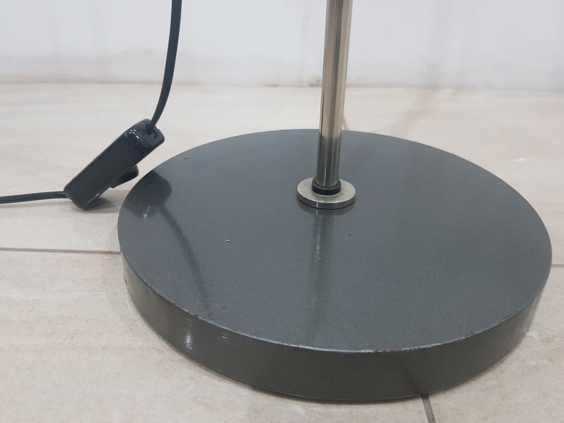 Floor lamp, graphite grey, metal, Germany, 1970s. - 356873