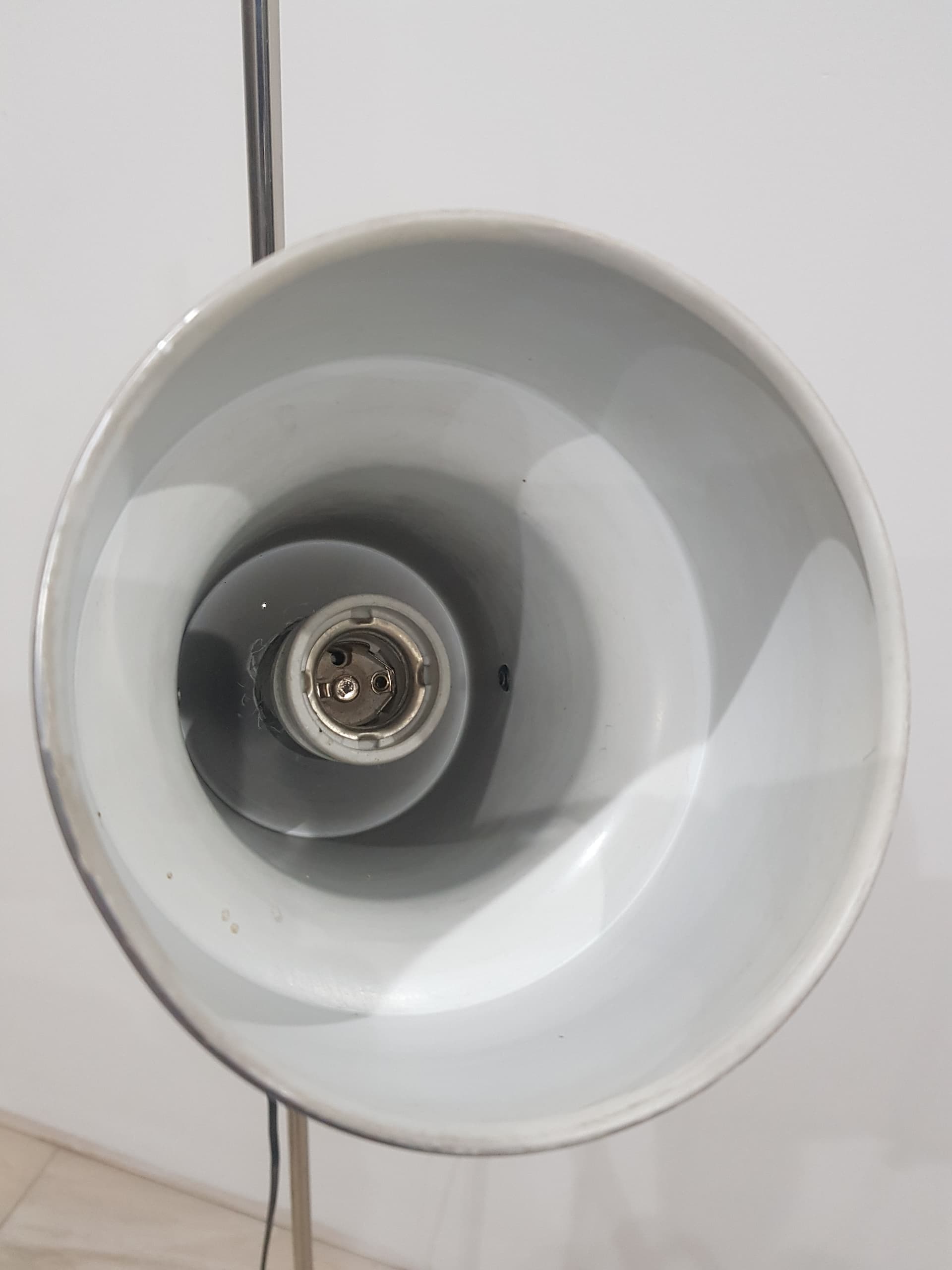 Floor lamp, graphite grey, metal, Germany, 1970s. - 356872