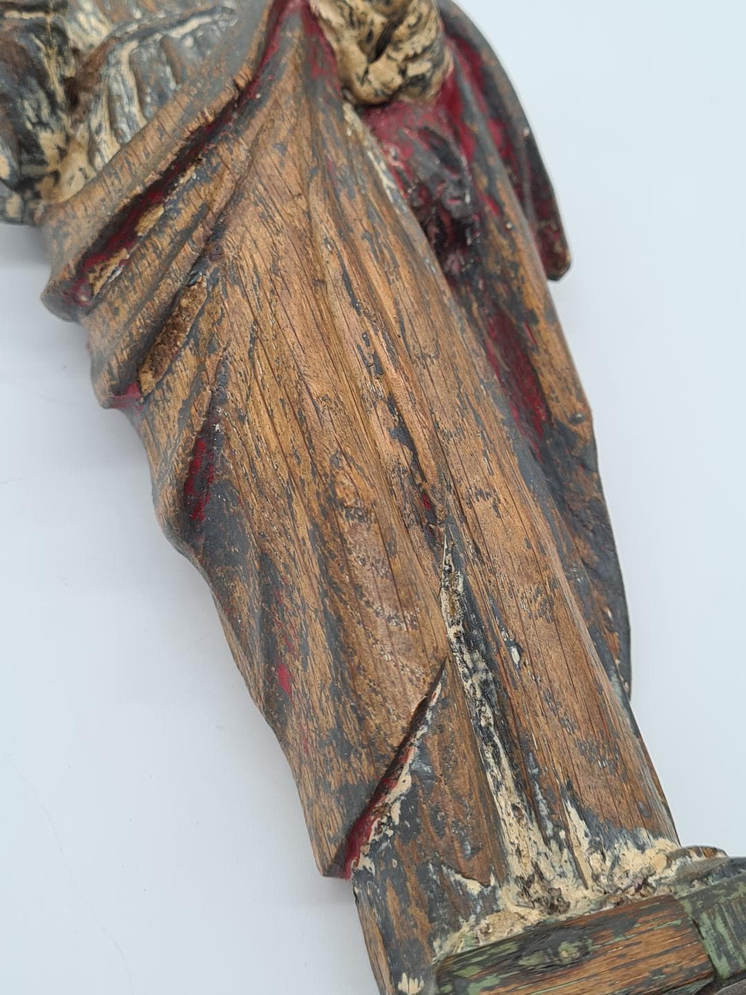 Figura Salvator Mundi, brązowy, drewno, XVIII w. - 357140