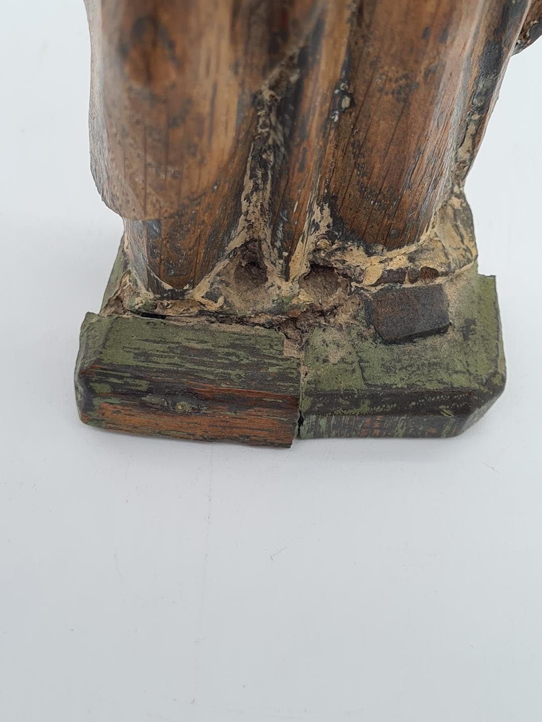 Figura Salvator Mundi, brązowy, drewno, XVIII w. - 357135