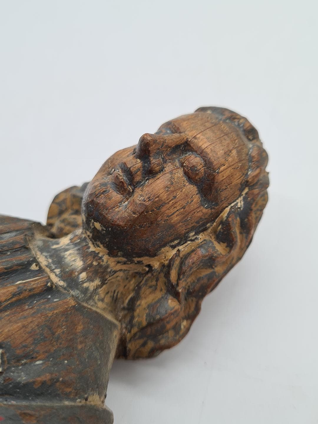 Figura Salvator Mundi, brązowy, drewno, XVIII w. - 357132