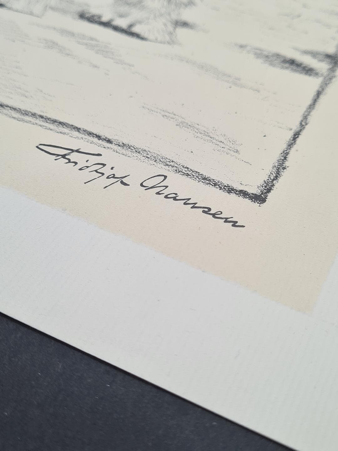 Lithograph Polar Bear 50x40 cm, paper, Norway, 1970s. - 357192