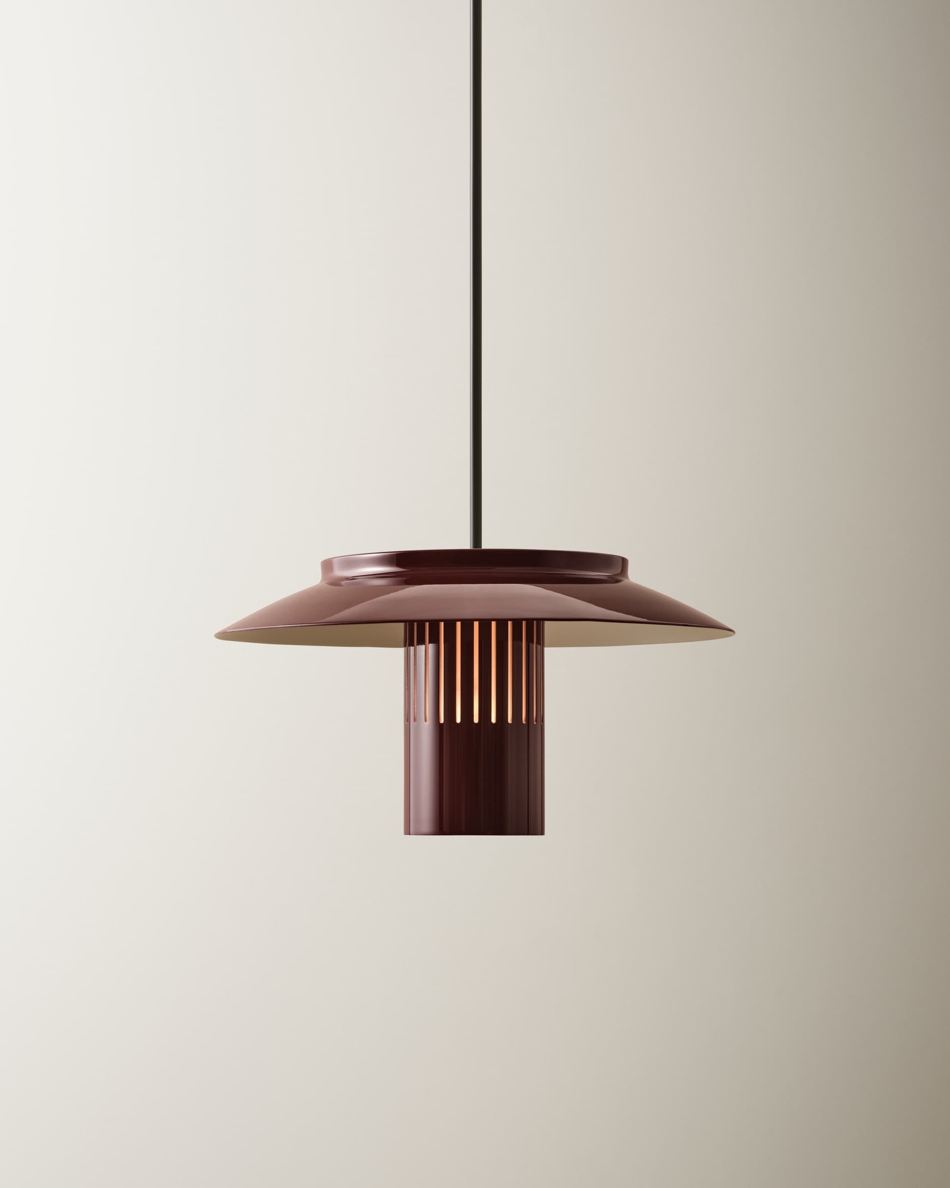 Lampa wisząca Lille 24 bordowa, Pholc - 357828