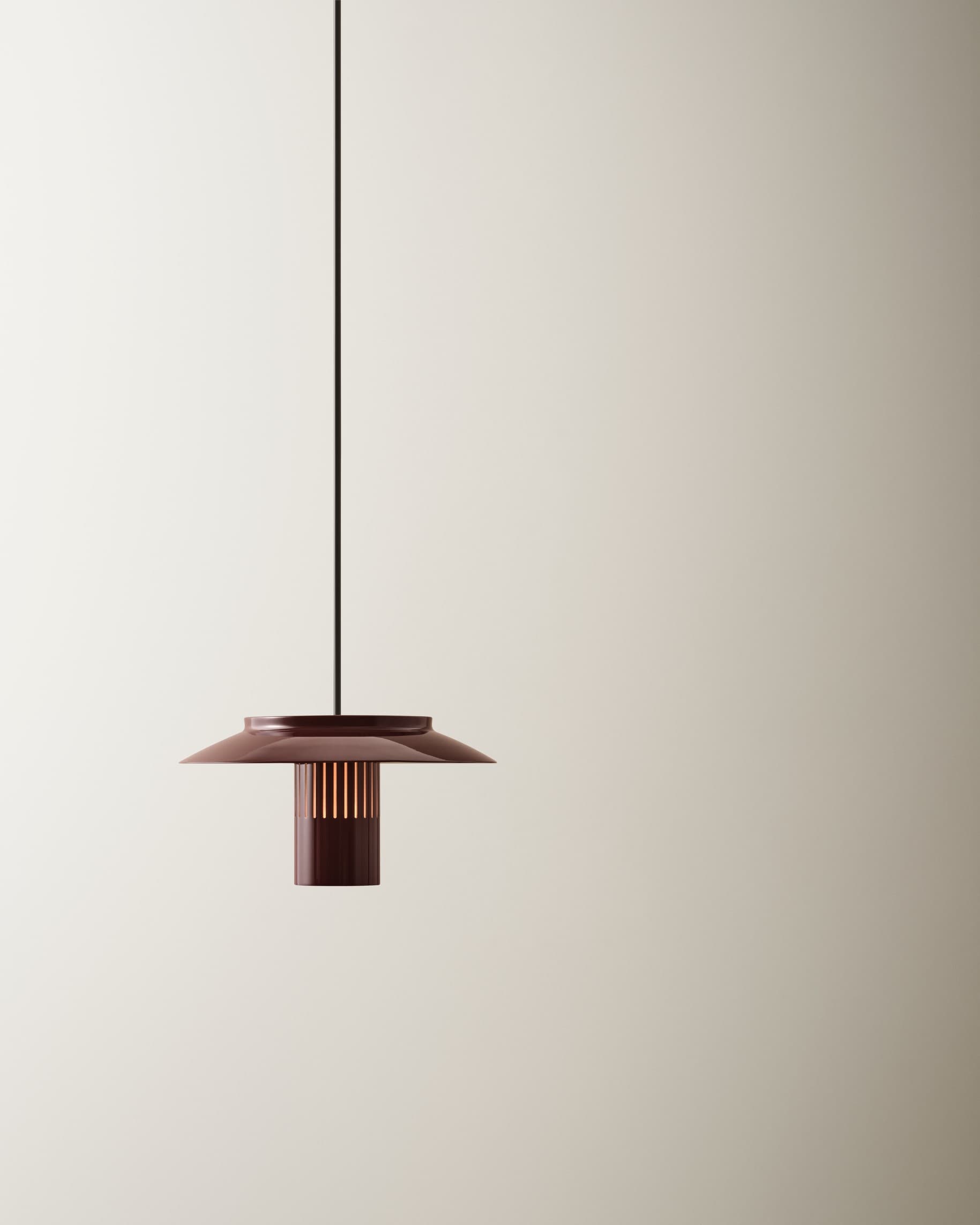 Lampa wisząca Lille 24 bordowa, Pholc - 357829