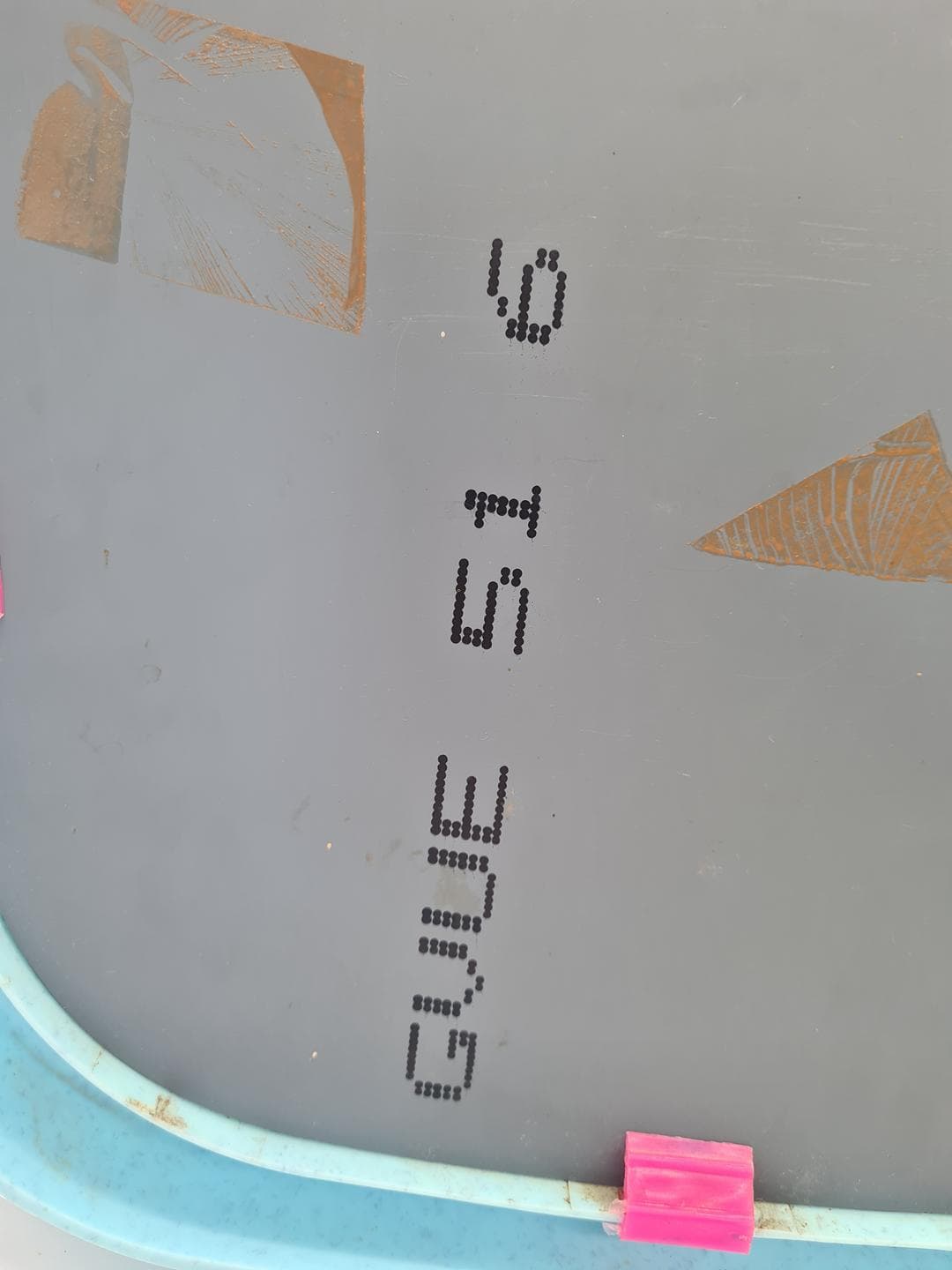 Lustro ścienne Memphis, plastik niebieski, Europa, lata 80. - 357256