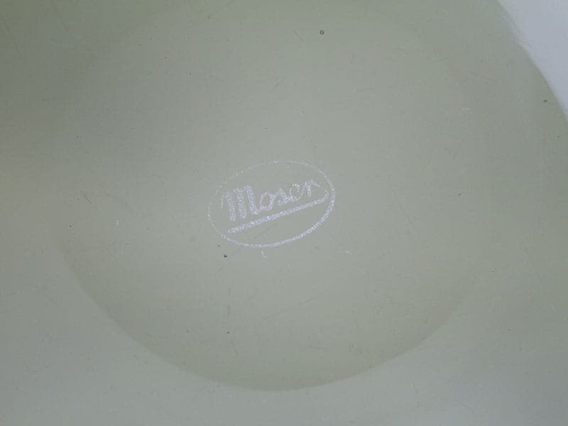 Komplet deserowy Art Deco, szkło kryształowe dymnoszare transparentne, Moser, Czechy, lata 30. - 357271