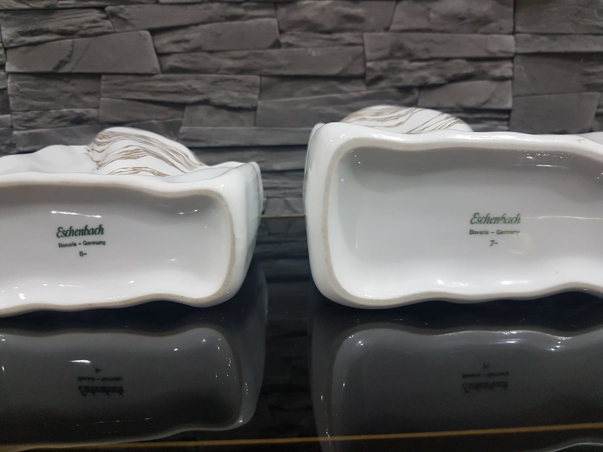 Zestaw dwóch wazonów, biały, porcelana, Eschenbach, Niemcy, lata 70. - 357287