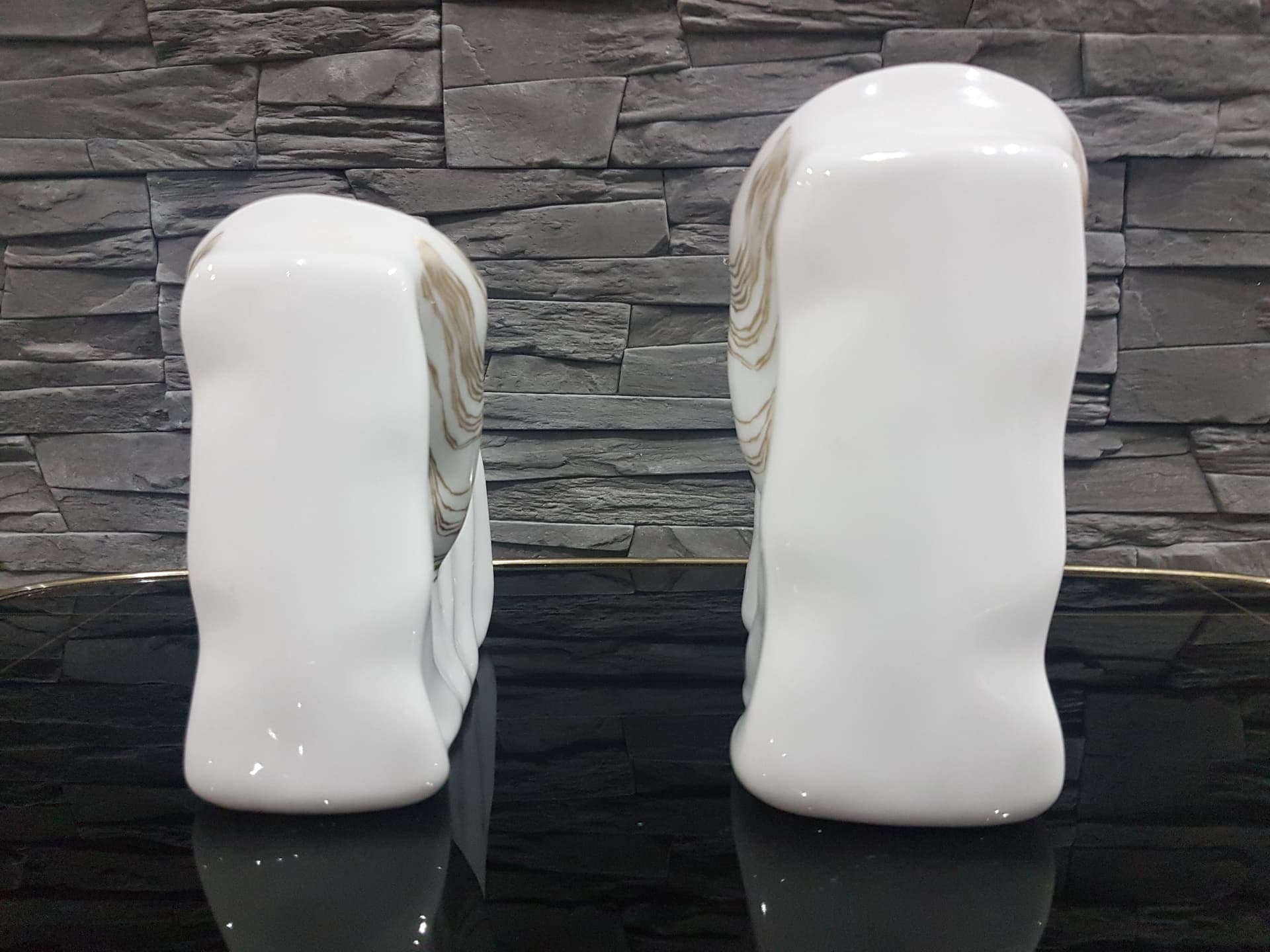Zestaw dwóch wazonów, biały, porcelana, Eschenbach, Niemcy, lata 70. - 357285