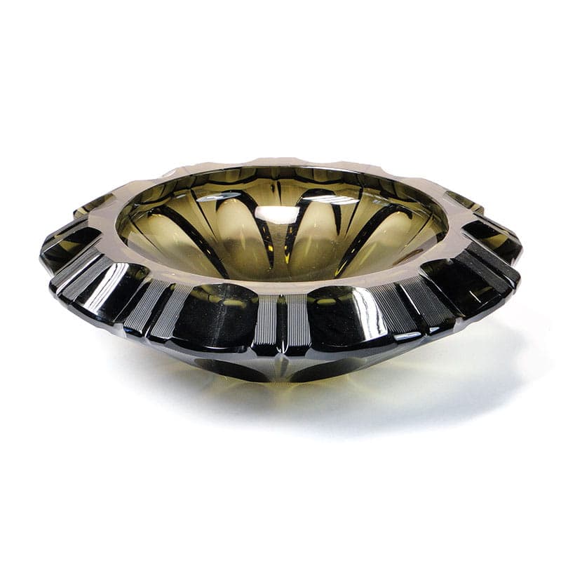 Centerpiece Beryl, dark green crystal, by I. Pastrankowa, Czech Republic, 1920s. - 357290