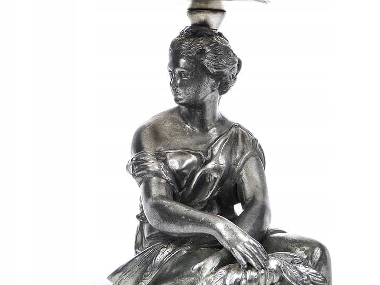Neoclassical Figural Centerpiece, silver, silver-plated brass pewter, Poland, 19th century - 357305