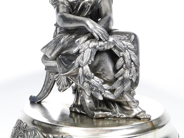 Neoclassical Figural Centerpiece, silver, silver-plated brass pewter, Poland, 19th century - 357306