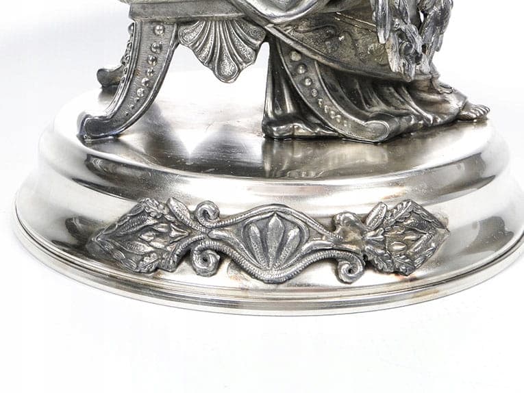 Neoclassical Figural Centerpiece, silver, silver-plated brass pewter, Poland, 19th century - 357297