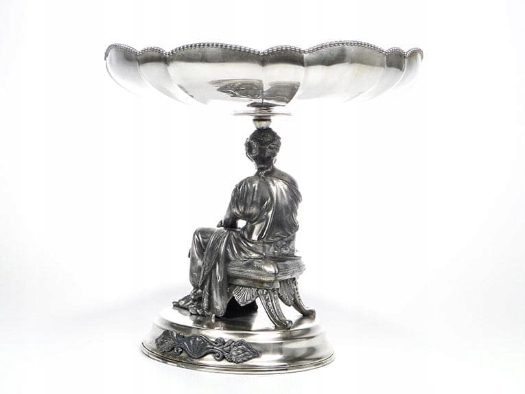 Neoclassical Figural Centerpiece, silver, silver-plated brass pewter, Poland, 19th century - 357303