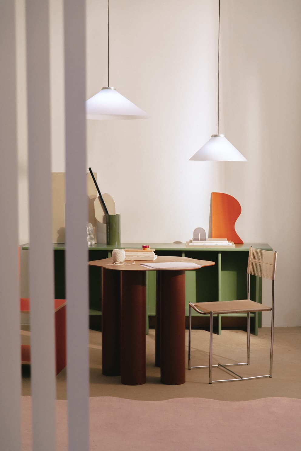 Lampa wisząca ALINE 58 biała, srebrna Pholc - 357447
