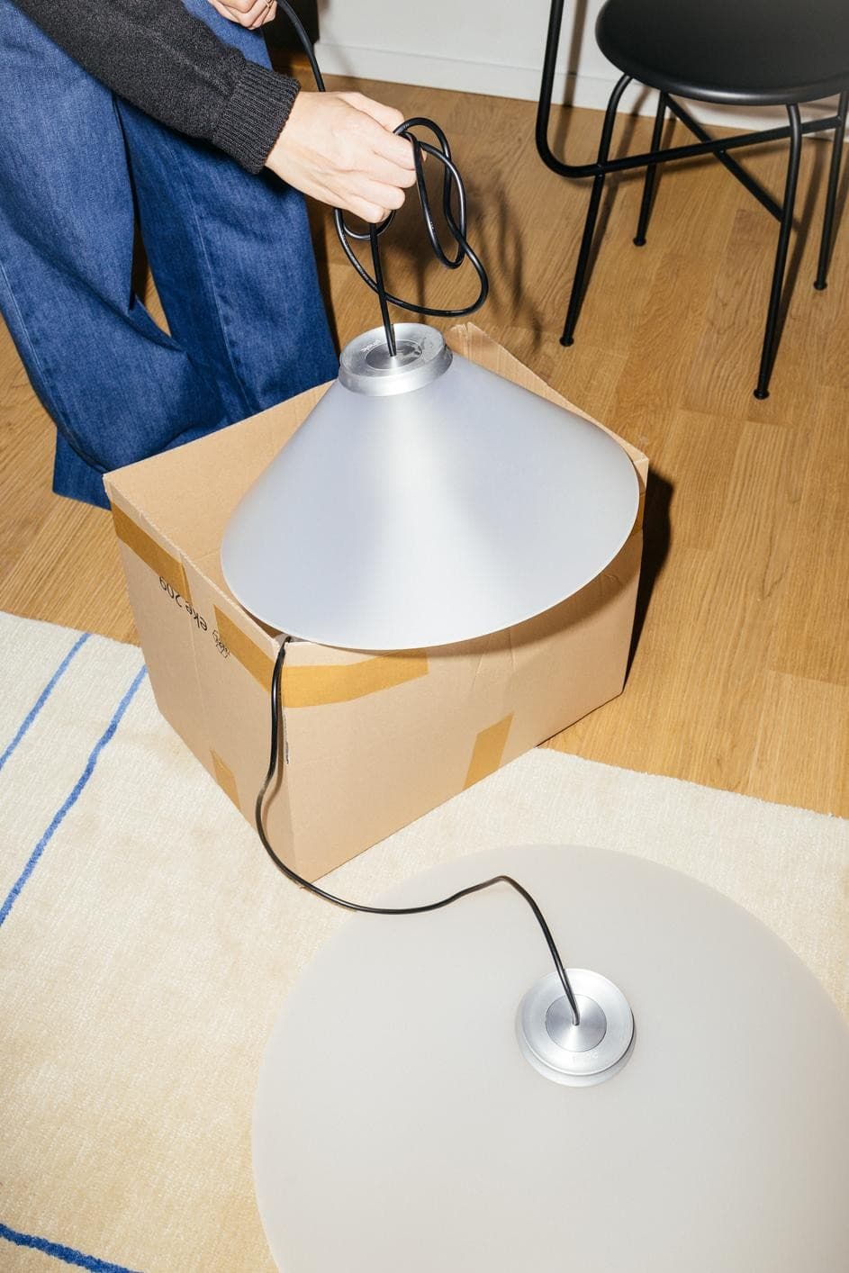 Lampa wisząca ALINE 40 biała,srebrna Pholc - 357428