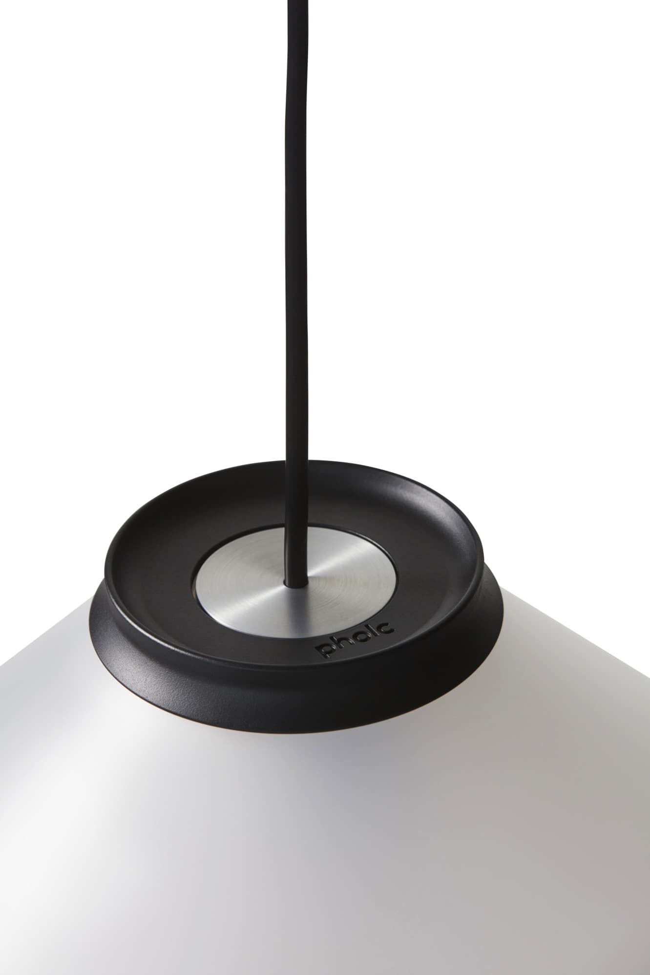 Lampa wisząca ALINE 40 biała, czarna Pholc - 357420