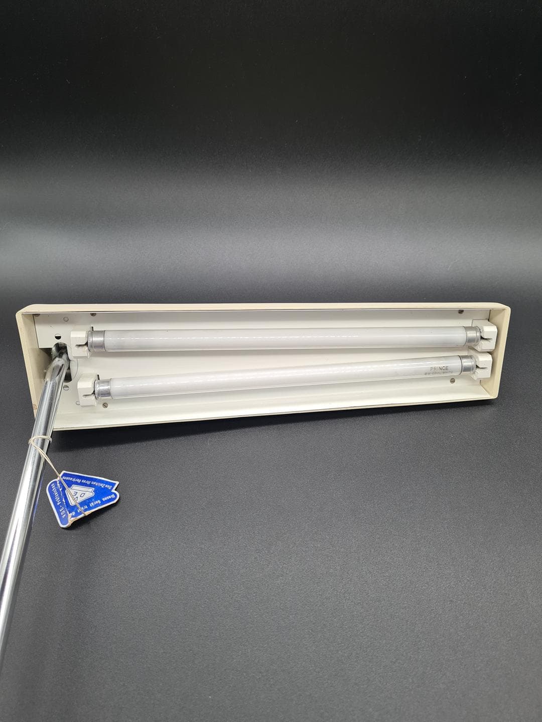 Lampa biurkowa TL 218, chrom, beżowy, Waldmann-Leuchten, Niemcy, lata 80. - 357339