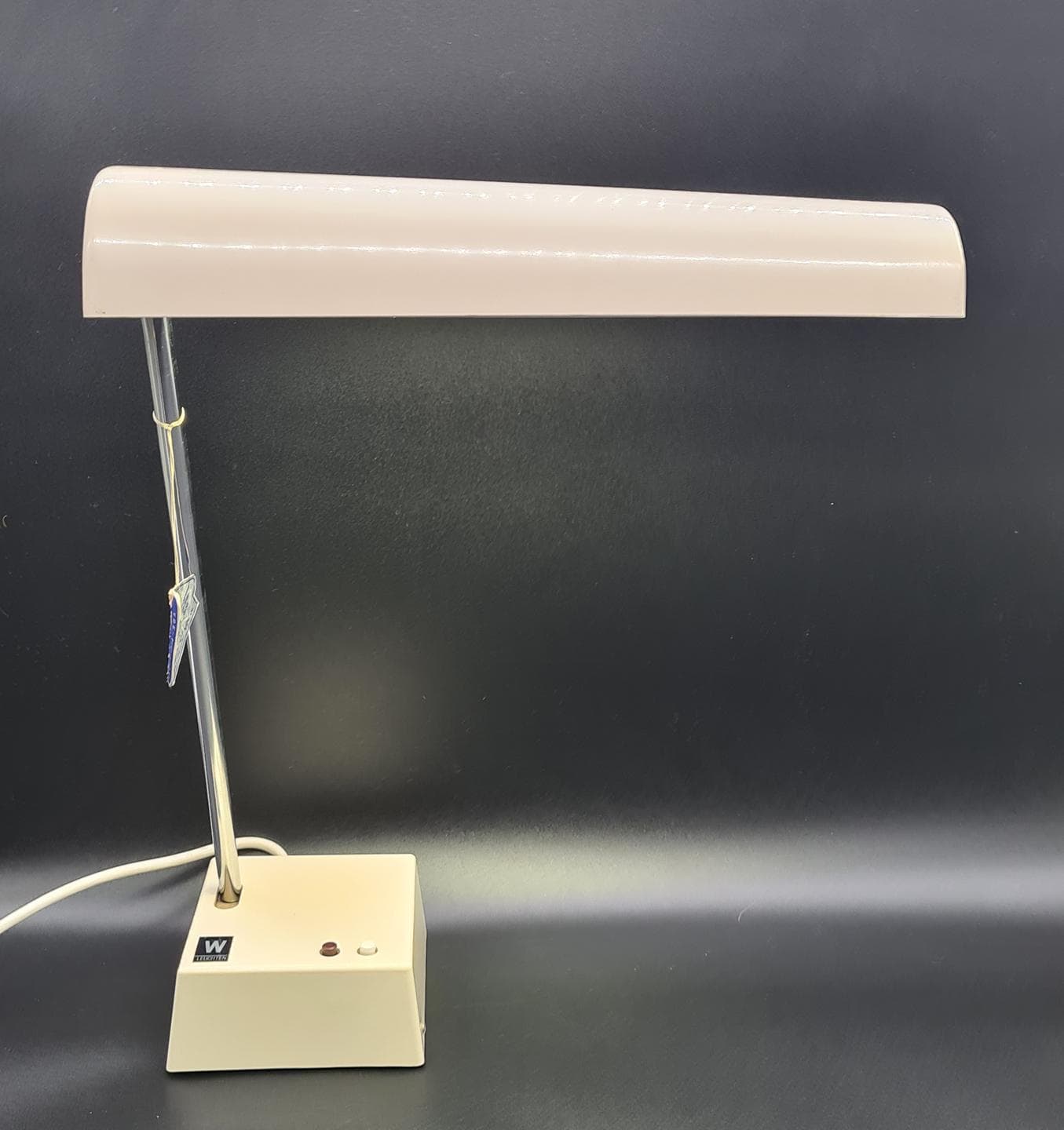 Lampa biurkowa TL 218, chrom, beżowy, Waldmann-Leuchten, Niemcy, lata 80. - 357332