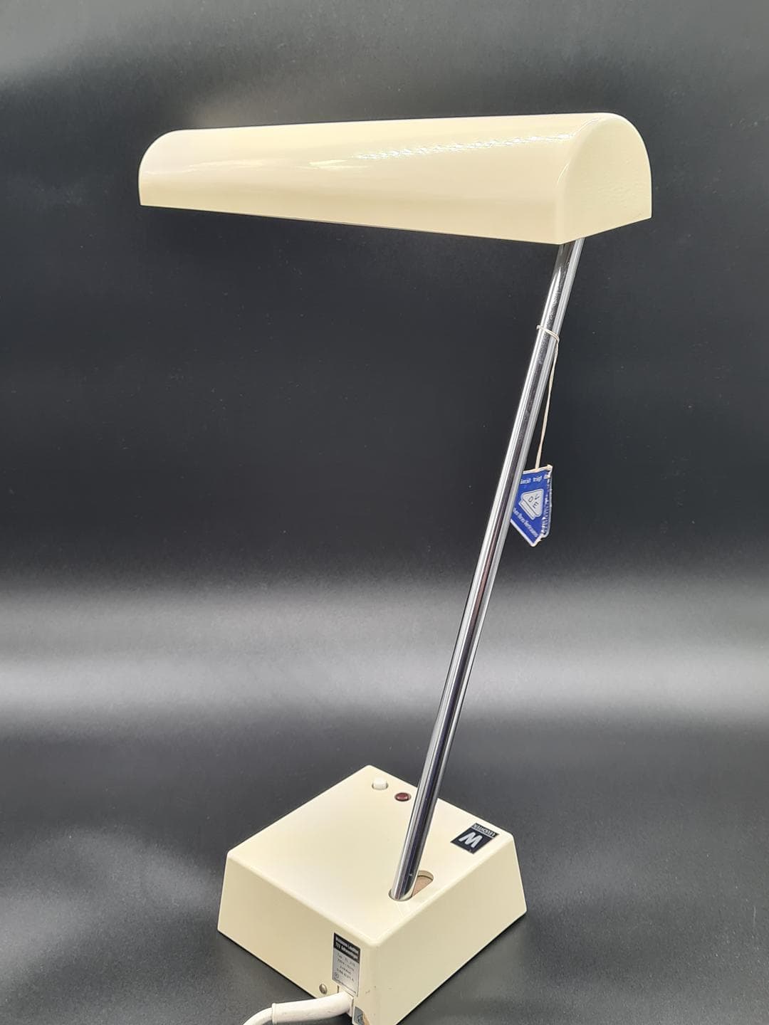 Lampa biurkowa TL 218, chrom, beżowy, Waldmann-Leuchten, Niemcy, lata 80. - 357335