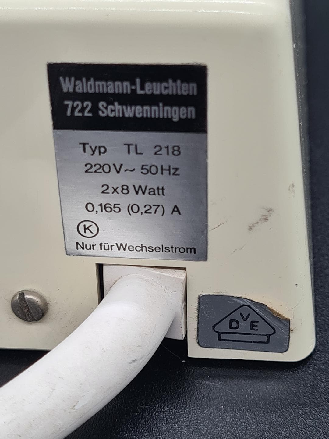 Lampa biurkowa TL 218, chrom, beżowy, Waldmann-Leuchten, Niemcy, lata 80. - 357341