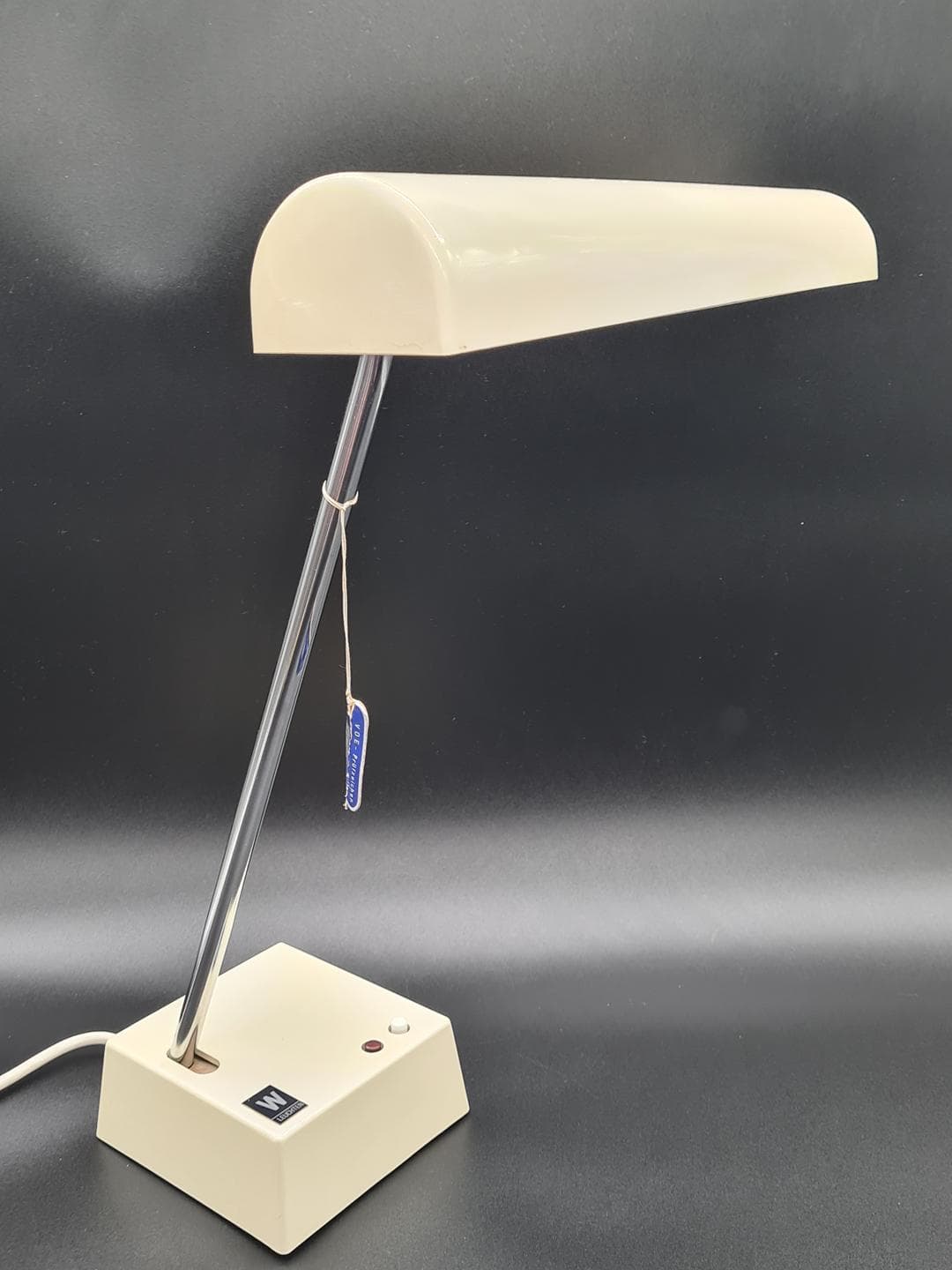 Lampa biurkowa TL 218, chrom, beżowy, Waldmann-Leuchten, Niemcy, lata 80. - 357333