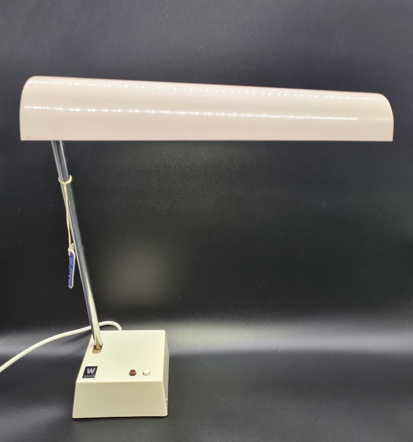 Lampa biurkowa TL 218, chrom, beżowy, Waldmann-Leuchten, Niemcy, lata 80. - 357330