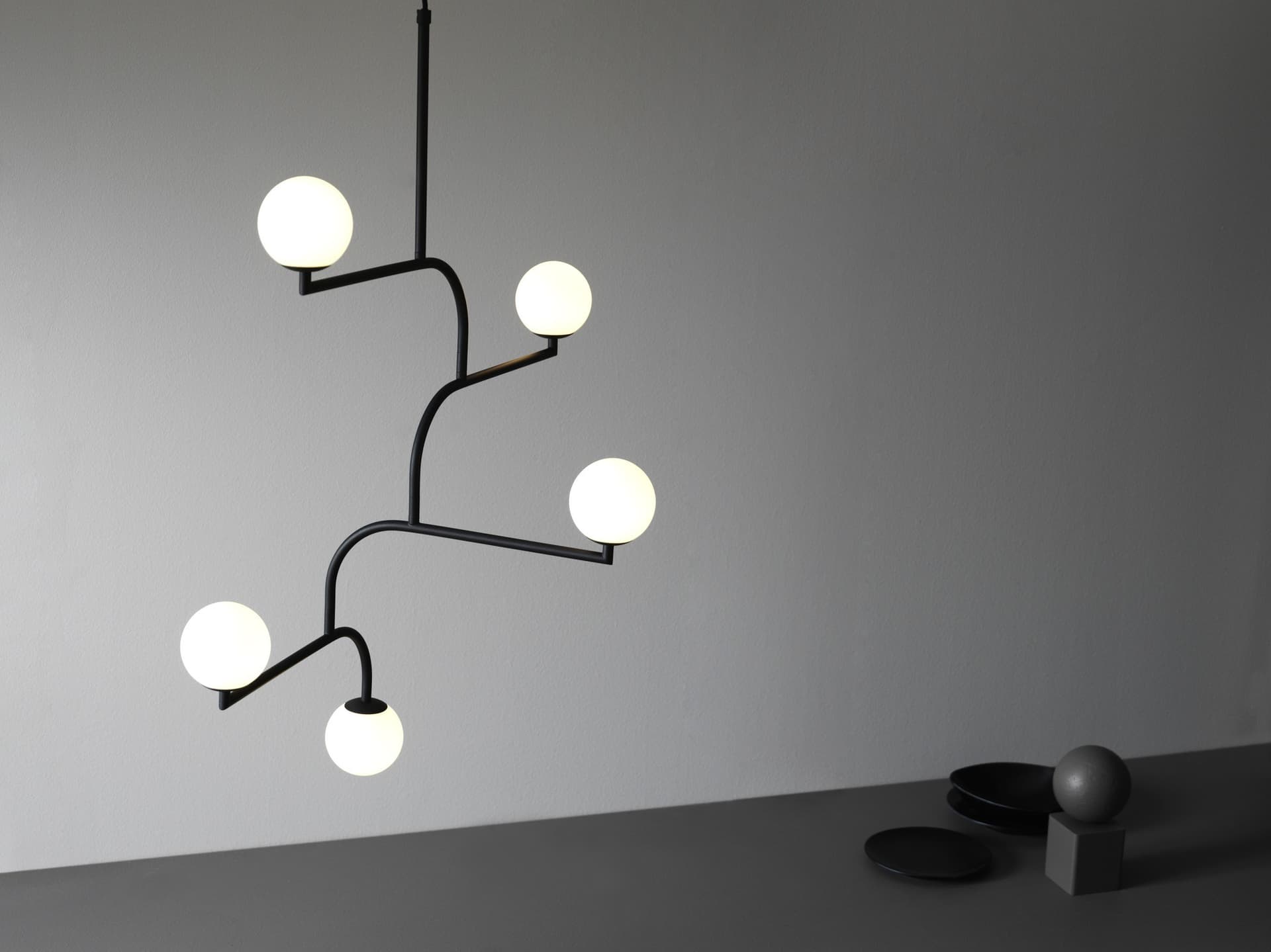 Pendant lamp MOBIL 100 black, white Pholc - 358081